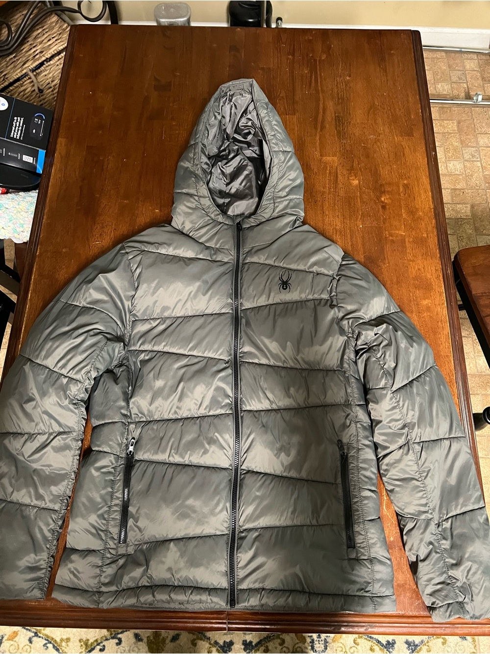 Spyder Men's Nexus Puffer Jacket Polar Grey Size M